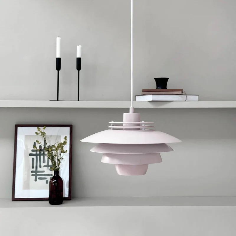 hanglamp Ejka mini, Ø 30 cm, metaal från Dyberg Larsen i Rosa – produktbild 3 av 5