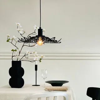 hanglamp Flora, Ø 40 cm, metaal de Dyberg Larsen en Matzwart – photo produit 2 sur 3