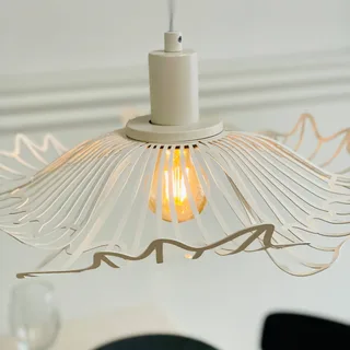 hanglamp Flora, Ø 60 cm, metaal från Dyberg Larsen i Parelwit – produktbild 3 av 4