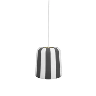 hanglamp Gry, grijs/wit, Ø 20 cm, metaal de Dyberg Larsen en Gris, Blanc – photo produit 3 sur 3