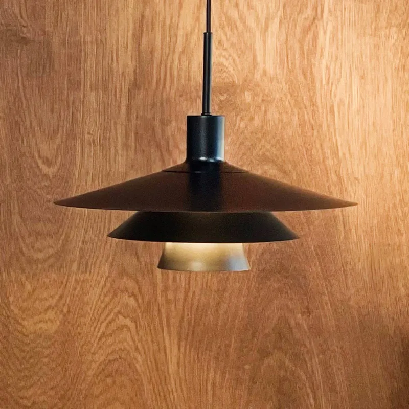 hanglamp Kay, Ø 40 cm, metaal de Dyberg Larsen en Noir – photo produit 1 sur 3