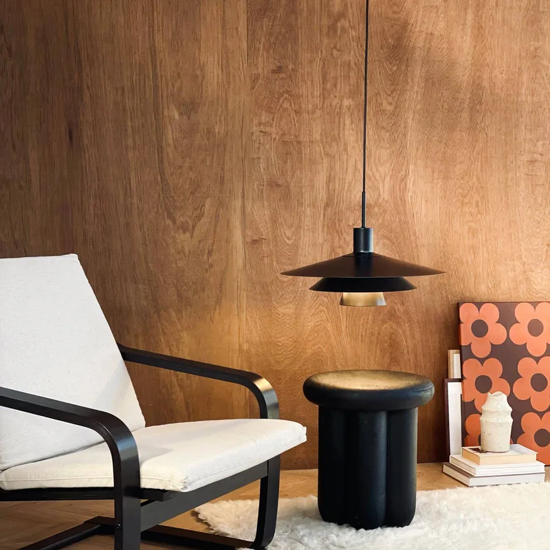 hanglamp Kay, Ø 50 cm, metaal von Dyberg Larsen in Schwarz – Produktfoto 2 von 3