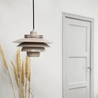 hanglamp metaal H24cm D30cm Ejka by Dyberg Larsen in Beige – product photo 2 of 5