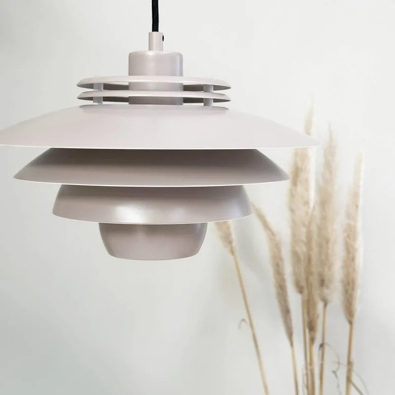hanglamp metaal H24cm D30cm Ejka by Dyberg Larsen in Beige – product photo 3 of 5