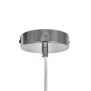 hanglamp Nova D25, opaal/chroom, metaal von Dyberg Larsen in Opaal, Chrom – Produktfoto 4 von 4