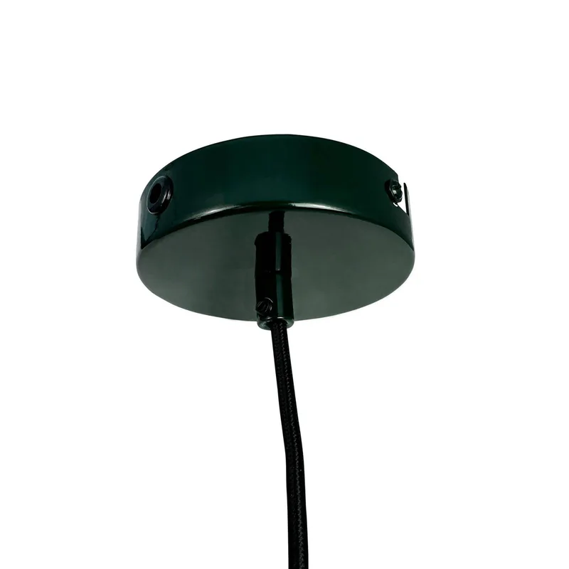 hanglamp Planet, donkergroen, Ø 40 cm, metaal från Dyberg Larsen i Mörkgrön, Svart – produktbild 5 av 5