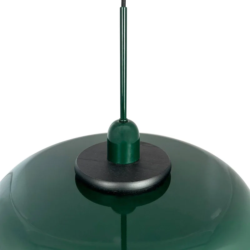 hanglamp Planet, donkergroen, Ø 40 cm, metaal från Dyberg Larsen i Mörkgrön, Svart – produktbild 4 av 5