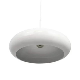 hanglamp Planet, wit, Ø 40 cm, metaal från Dyberg Larsen i Vit, Lichtbruin – produktbild 5 av 5