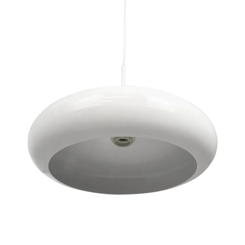 hanglamp Planet, wit, Ø 40 cm, metaal från Dyberg Larsen i Vit, Lichtbruin – produktbild 5 av 5