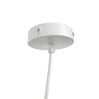 hanglamp Planet, wit, Ø 40 cm, metaal från Dyberg Larsen i Vit, Lichtbruin – produktbild 4 av 5