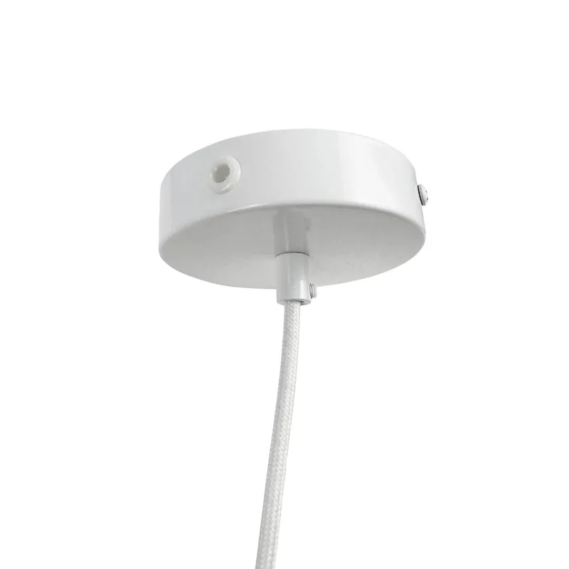 hanglamp Planet, wit, Ø 40 cm, metaal från Dyberg Larsen i Vit, Lichtbruin – produktbild 4 av 5