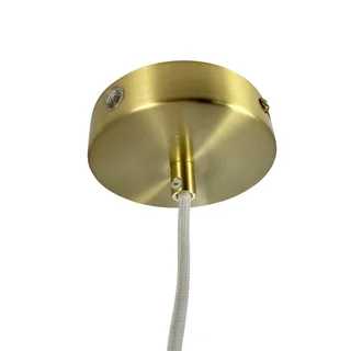 Silvia 20 Pendelleuchte Opal/Brass von Dyberg Larsen in Weiß, Messing – Produktfoto 5 von 5