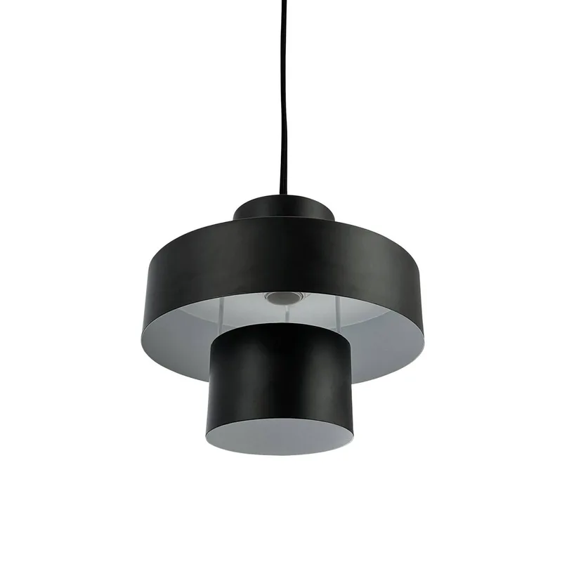 hanglamp Stoke, Ø 20 cm, metaal de Dyberg Larsen en Noir – photo produit 4 sur 5