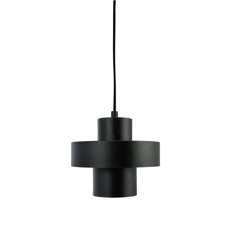 hanglamp Stoke, Ø 20 cm, metaal de Dyberg Larsen en Noir – photo produit 5 sur 5