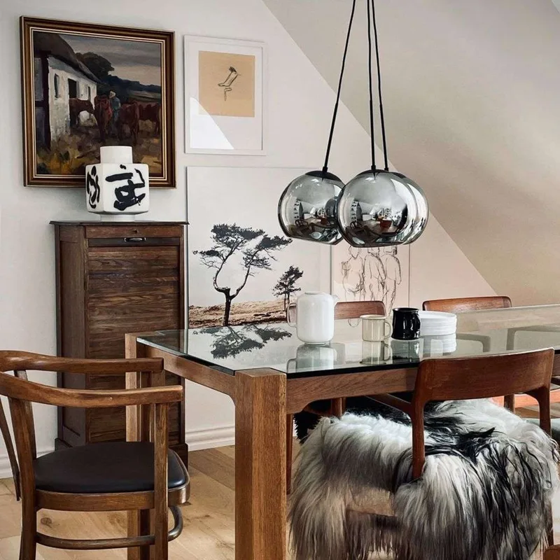 Harry 3 hanglamp rook/zwart, 3-lamps de Dyberg Larsen – photo produit