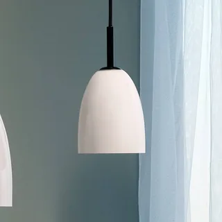 Jazz taklampa opal/svart 12 cm från Dyberg Larsen i Matzwart, Opaal – produktbild 1 av 2