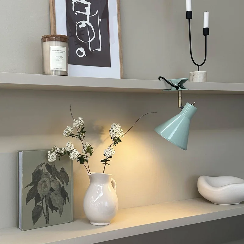klemlamp Sleep, Ø 15 cm, staal från Dyberg Larsen i Mintgroen – produktbild 2 av 5