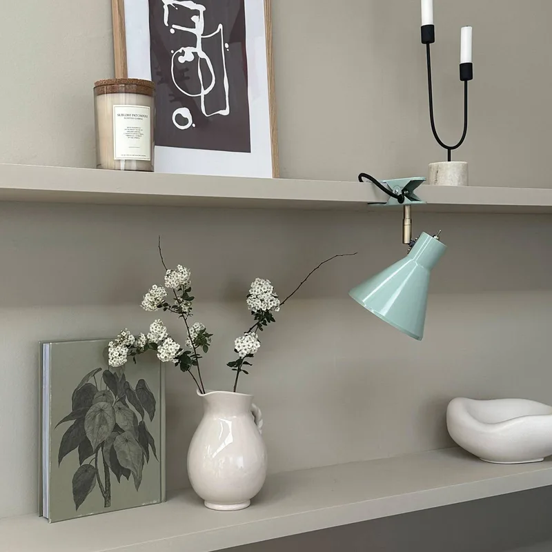 klemlamp Sleep, Ø 15 cm, staal från Dyberg Larsen i Mintgroen – produktbild 3 av 5