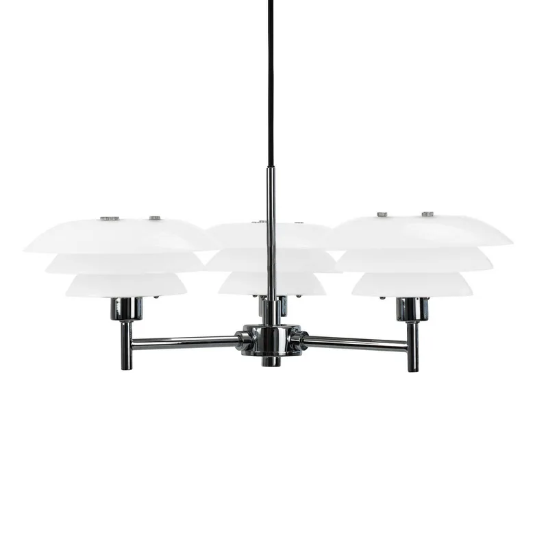 Kroonluchter Dl20 G9 33w 50 Cm Staal/glas från Dyberg Larsen i Silver – produktbild 2 av 2