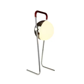LED-batterijlamp Mova, IP44 fra Dyberg Larsen i Bordeauxrood – produktbillede 2 af 4