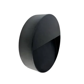 LED buiten wandlamp Pluto, Ø 15 cm de Dyberg Larsen en Noir – photo produit 4 sur 4