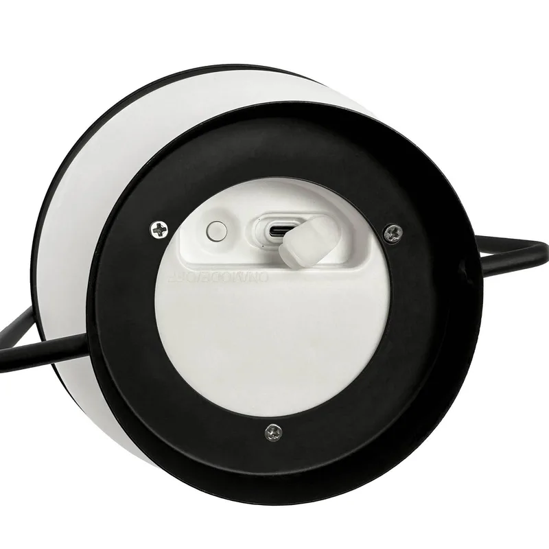 LED-solcellelampe Summer, hvid/sort Højde 26 cm fra Dyberg Larsen i Sort, Hvid – produktbillede 4 af 4