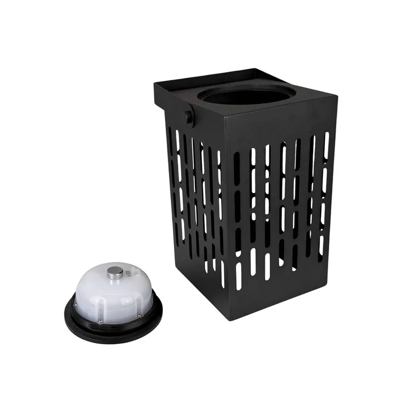 LED lantaarn Luma, 20 cm, IP44 de Dyberg Larsen en Noir – photo produit 2 sur 2