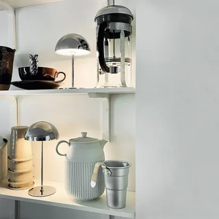 LED tafellamp Along, set van 2 från Dyberg Larsen i Krom – produktbild 2 av 5