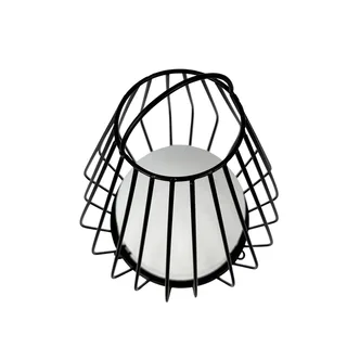 LED-batteridriven bordslampa Evesham, höjd 23 cm från Dyberg Larsen i Svart, Vit – produktbild 3 av 5