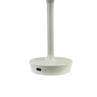 LED tafellamp Flow, hoogte 25 cm från Dyberg Larsen i Kräm – produktbild 4 av 5