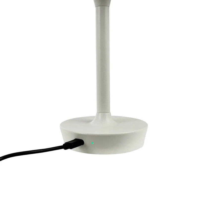 LED tafellamp Flow, hoogte 25 cm från Dyberg Larsen i Kräm – produktbild 5 av 5