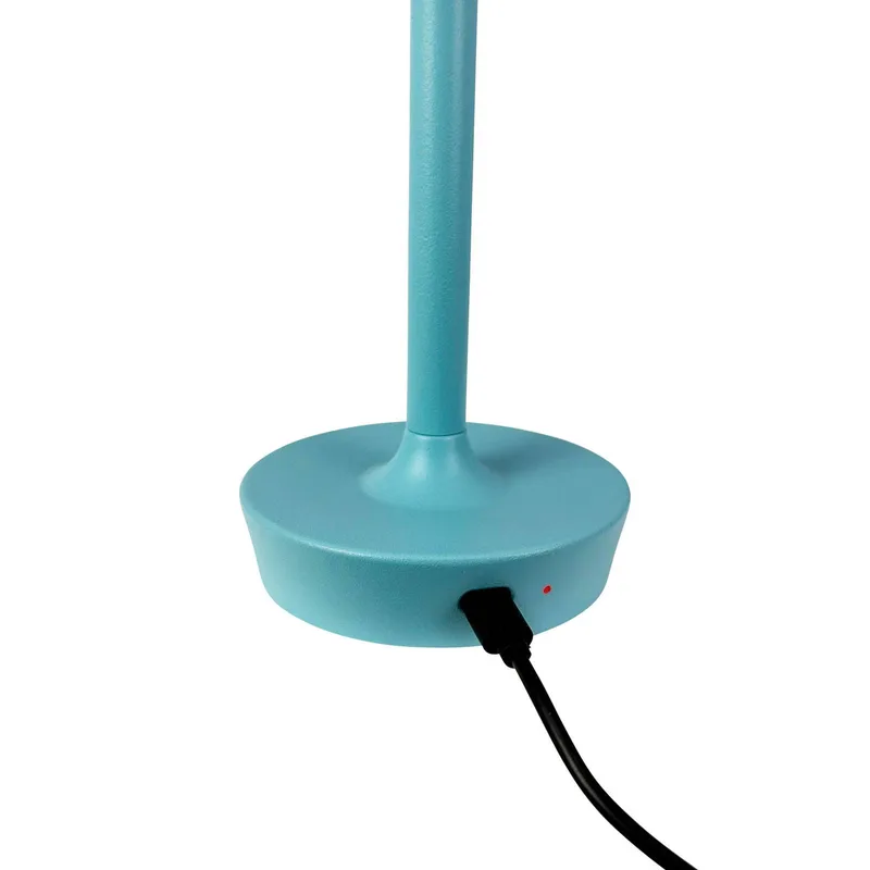 LED tafellamp Flow, hoogte 25 cm de Dyberg Larsen en Bleu clair – photo produit 5 sur 5