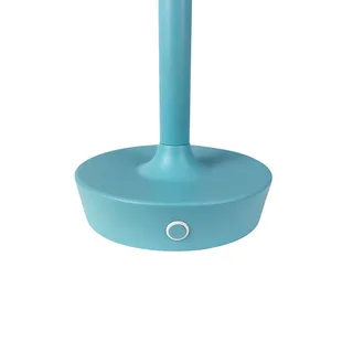 LED tafellamp Flow, hoogte 25 cm de Dyberg Larsen en Bleu clair – photo produit 4 sur 5