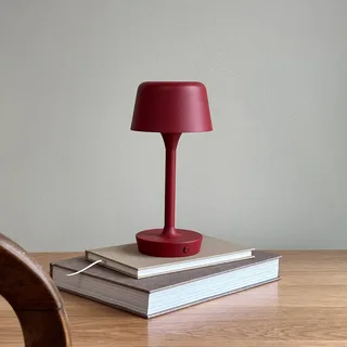 FLOW LED Portable Tischleuchte Dunkelheit Rot von Dyberg Larsen in Donkerrood – Produktfoto 1 von 5