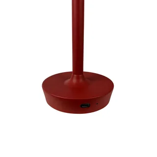 FLOW LED Portable Tischleuchte Dunkelheit Rot von Dyberg Larsen in Donkerrood – Produktfoto 3 von 5