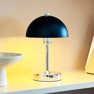 LED tafellamp Malmö, hoogte 23 cm, metaal från Dyberg Larsen i Krom, Svart – produktbild 1 av 5