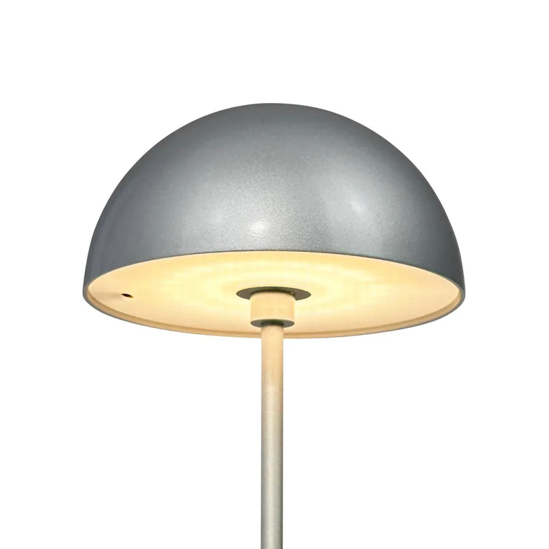 LED tafellamp op batterijen Along, set van 2 de Dyberg Larsen en Argent – photo produit 5 sur 5