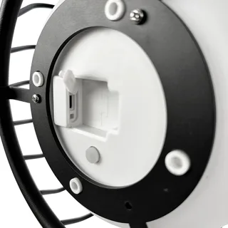 LED-bordlampe med batteri Evesham, højde 48 cm fra Dyberg Larsen i Sort, Hvid – produktbillede 5 af 5