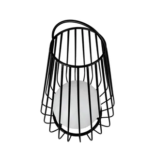 LED-bordlampe med batteri Evesham, højde 48 cm fra Dyberg Larsen i Sort, Hvid – produktbillede 4 af 5