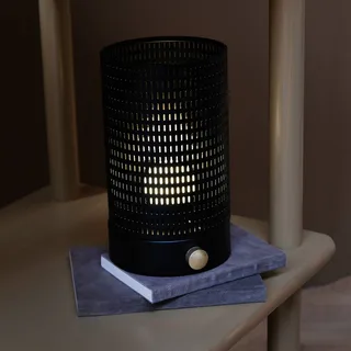 LED tafellamp op batterijen Mesh, hoogte 20 cm von Dyberg Larsen in Schwarz – Produktfoto 2 von 3