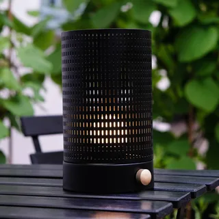 LED tafellamp op batterijen Mesh, hoogte 20 cm von Dyberg Larsen in Schwarz – Produktfoto 1 von 3