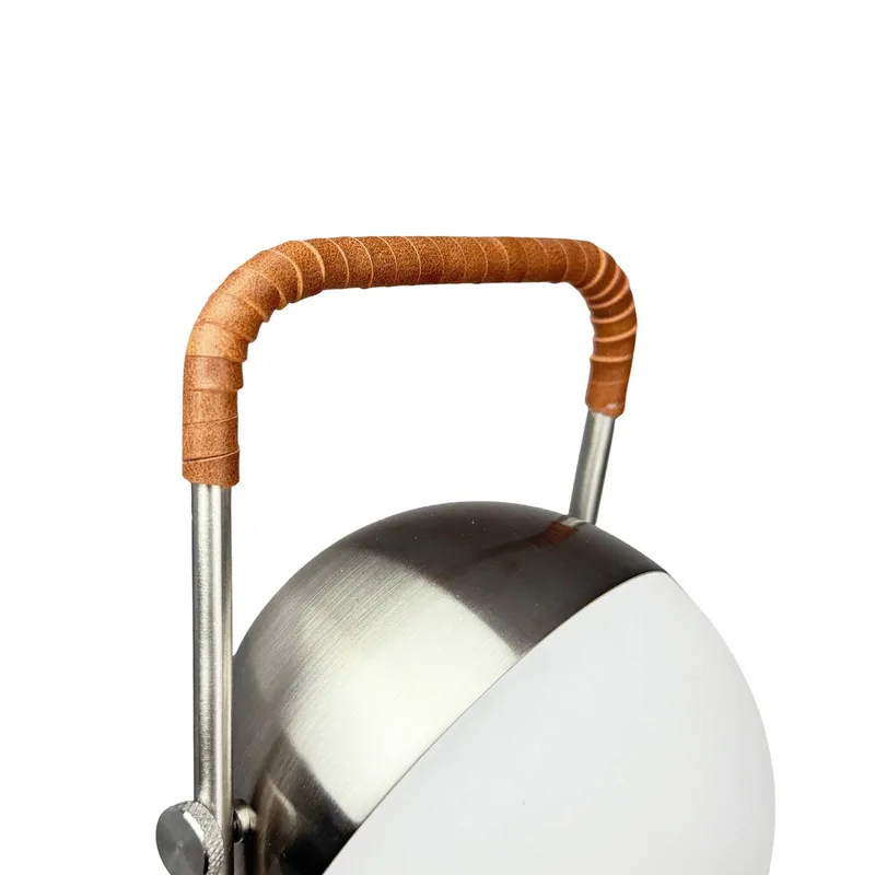 LED-tafellamp op batterijen Mova, IP44 von Dyberg Larsen in Braun – Produktfoto 1 von 4