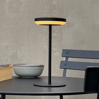 LED tafellamp op zonne-energie Otera 25 cm, IP44 de Dyberg Larsen en Noir – photo produit 1 sur 2