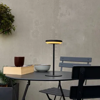 LED tafellamp op zonne-energie Otera 25 cm, IP44 de Dyberg Larsen en Noir – photo produit 2 sur 2