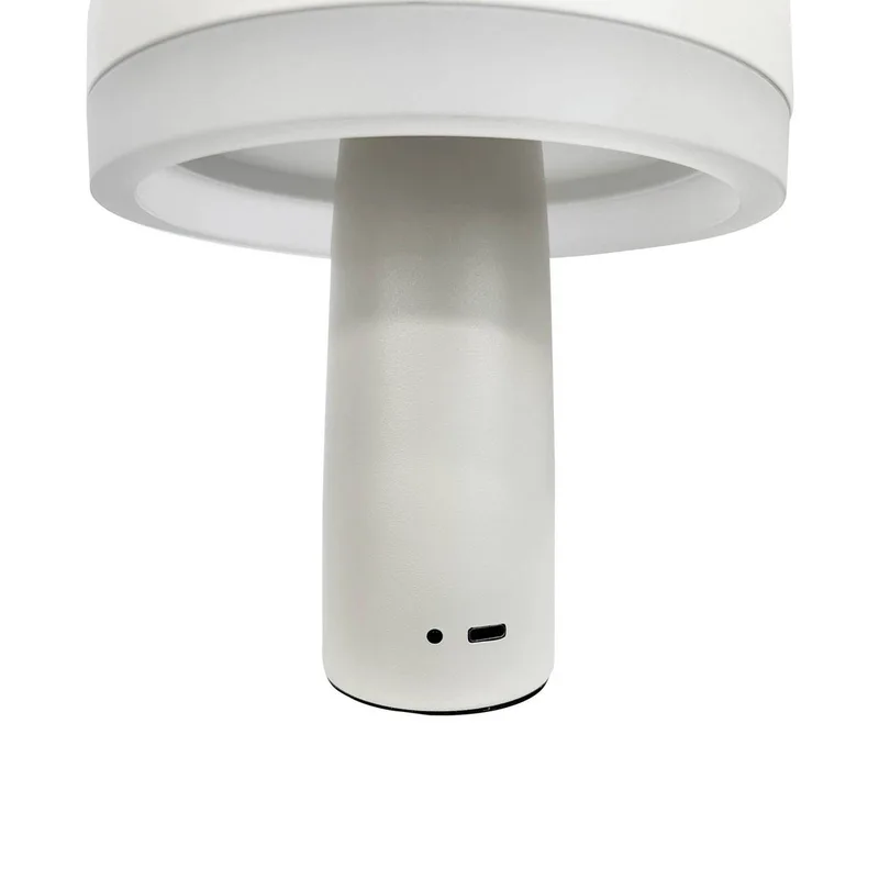 LED tafellamp Porter, wit, hoogte 16 cm von Dyberg Larsen in Parelwit – Produktfoto 3 von 4