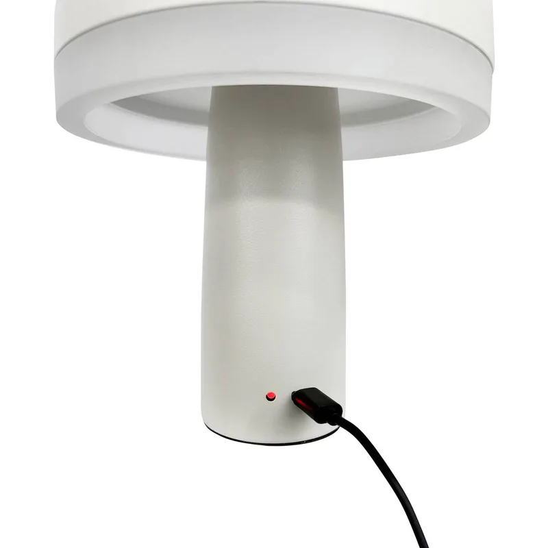 LED tafellamp Porter, wit, hoogte 16 cm von Dyberg Larsen in Parelwit – Produktfoto 4 von 4