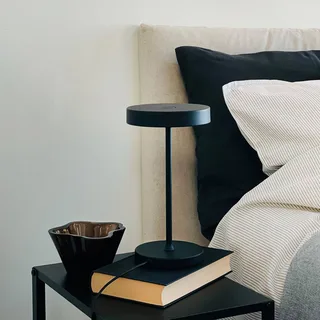LED tafellamp Starlight, hoogte 26 cm von Dyberg Larsen in Schwarz – Produktfoto 2 von 3