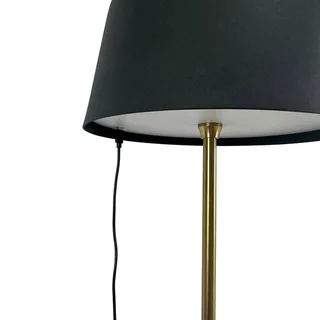 LED vloerlamp Yoyo, zwart, hoogte 125 cm de Dyberg Larsen en Noir, Laiton – photo produit 4 sur 5