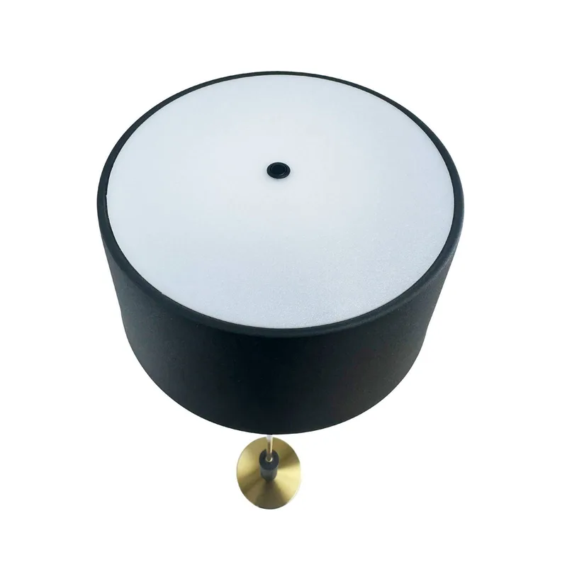 LED vloerlamp Yoyo, zwart, hoogte 125 cm de Dyberg Larsen en Noir, Laiton – photo produit 3 sur 5