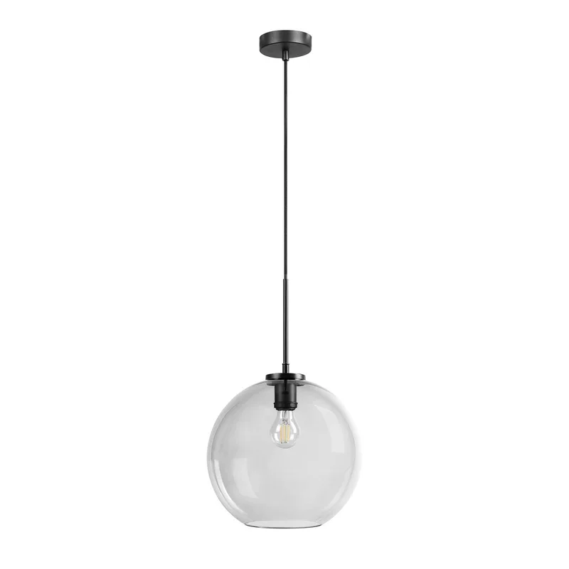 Loop hängande lampa 30 cm rök/svart från Dyberg Larsen i Svart, Rookgrijs – produktbild